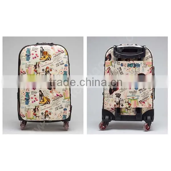 Soft 4 Wheels Cheap Trolley Luggage