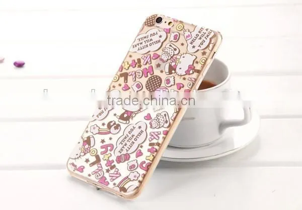 New hello kitty tpu rubber case for iphone 6 plus