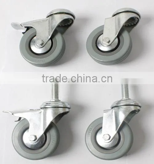grey rubber caster