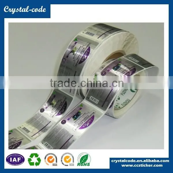 Customize size decorative perforated die cut self adhesive label
