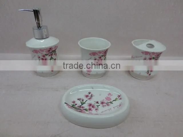 Flower Decal Ceramic Mug for Home/ Restaurant/Office