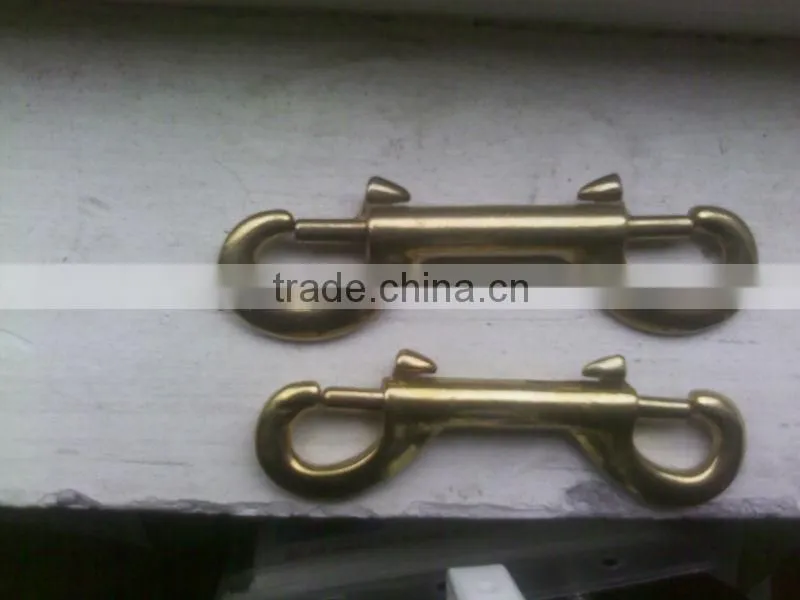 Solid Brass Snap Hooks - Brass Swivel - Quick Release, Spring Snap, Round Rings