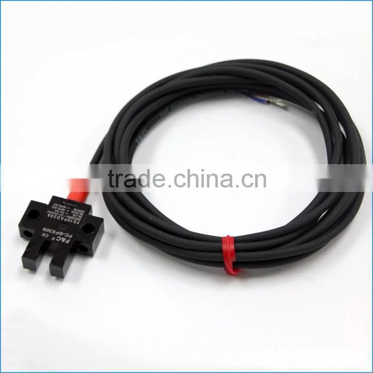 5mm slot width 4 wires U-shaped photoelectric sensor with CE certificate