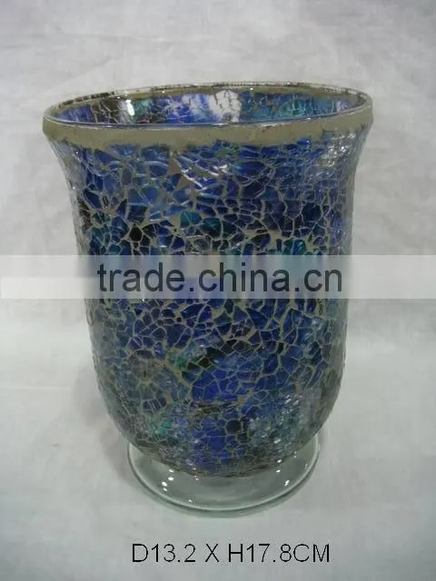 mosaic hurricane candle holder
