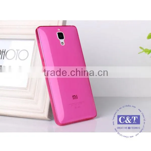 C&T Flexible rubber gel tpu ultra thin cute case for xiaomi mi4