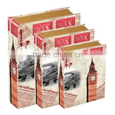 Vintage Wooden Book Decoration Sets