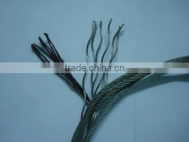 300 Series Grade and AISI,ASTM,DIN,EN,GB,JIS Standard galvanized wire rope