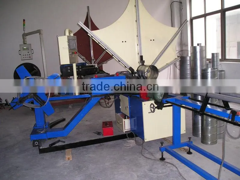 round duct elbow making machine spiral tube pipe duct forming