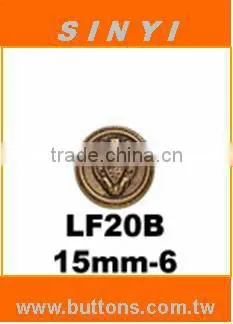 Top Design Sewing Button, item No.LE20B, size:15mm-6