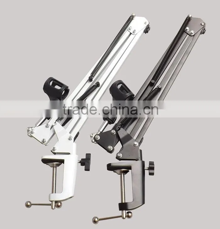 Microphone MIC Suspension boom Scissor Arm Stand holder,Adjustable Metal Microphone Stand,Professional table microphone stand