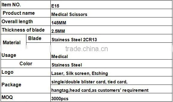 high quality surgical medical stainless steel bandage scissors