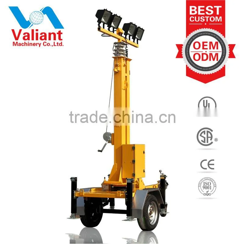 High lumen efficacy light tower uae for night lighting