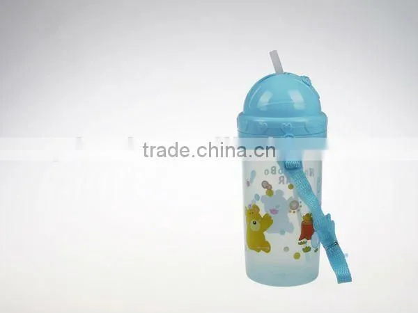 A024 600ml high quality cartoon plastic children water bottle shantou shuanghuan viassin plastic drinking bottle for kids