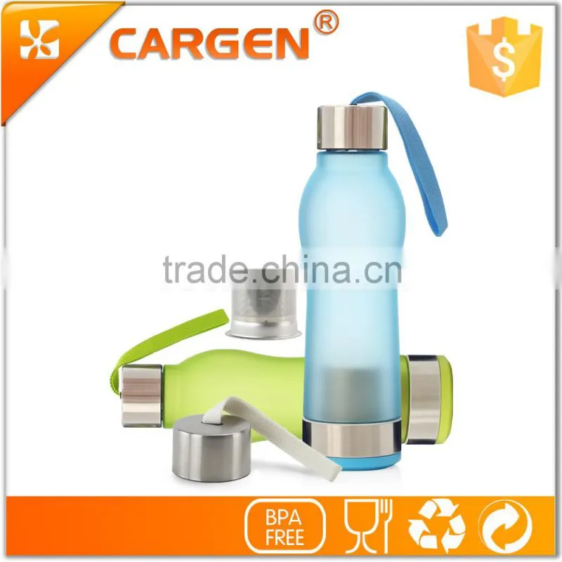 Porcelain gift new special shape frosted plastic bottle tea strainer