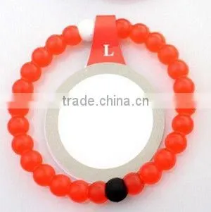 Accept Custom Red Color Silicone Life Balance Bracelet
