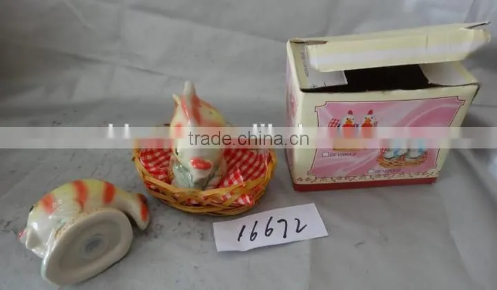 ceramic fish salt shaker animal design pepper shaker
