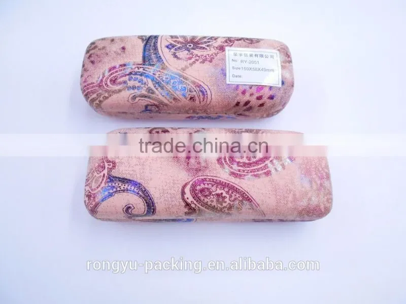 aluminum hard shell reading fabric glasses case