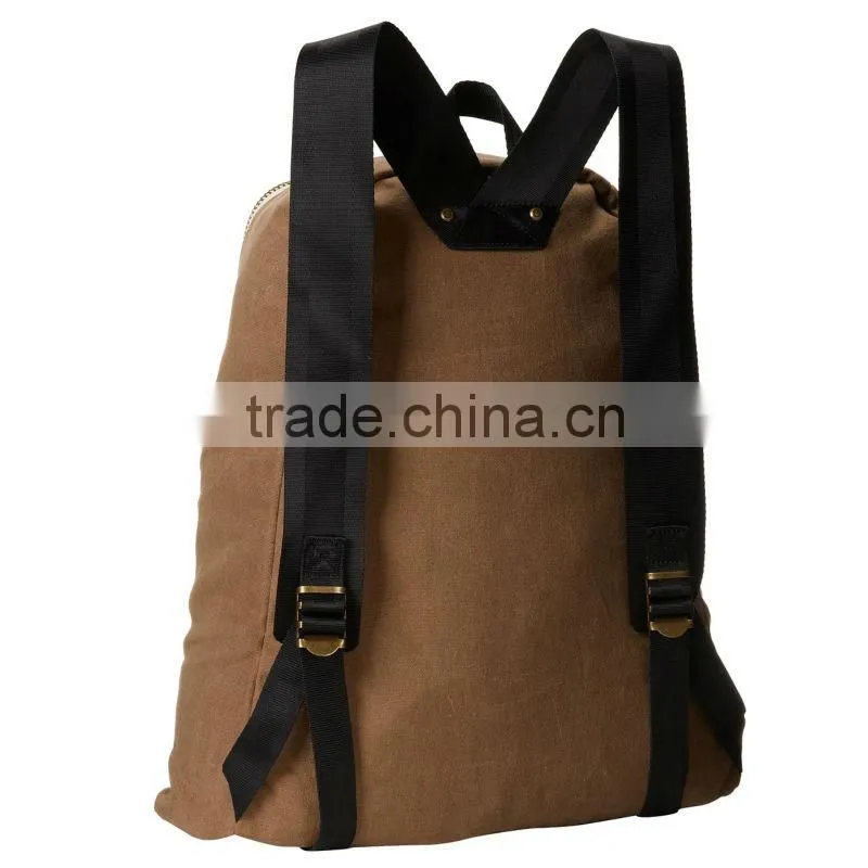 Custom 100% cotton canvas backpack