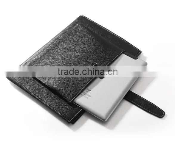 Leather Portfolio with outside iPad Pocket