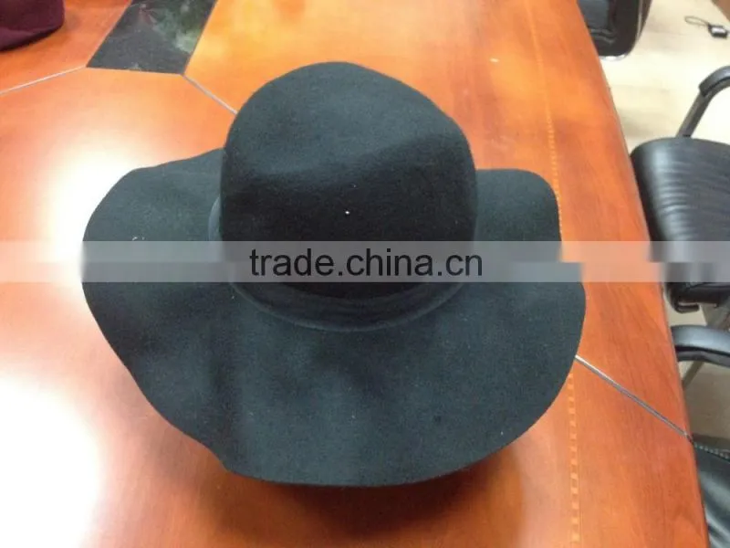 Fashion Women Ladies Hat Cap Wide Brim Floppy Wool Hat
