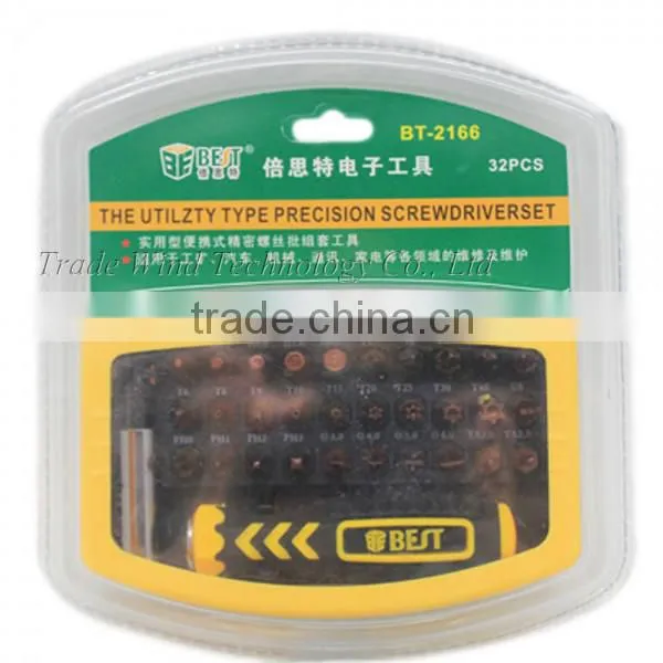 BST-2166 32 In 1 Multi-function Repair Tools Precise Screwdriver Set S2 Material B Type CR-V