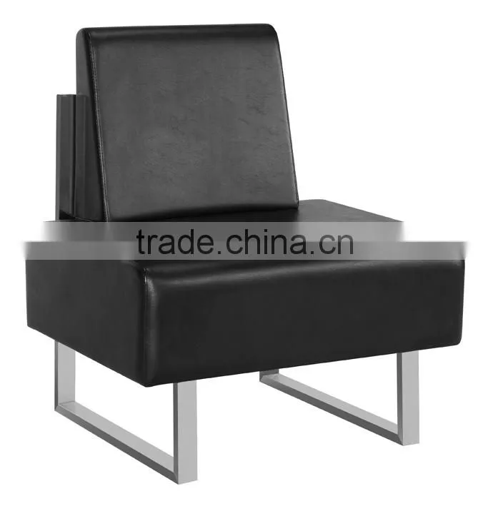 stainess steel salon waiting chair