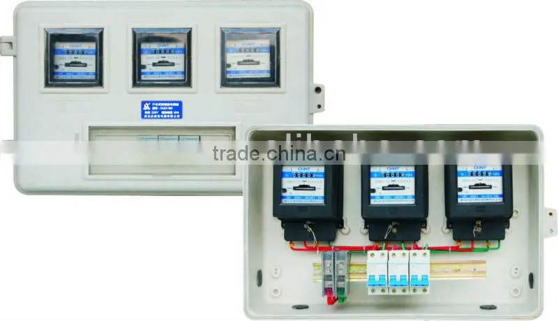 single phase electric meter box