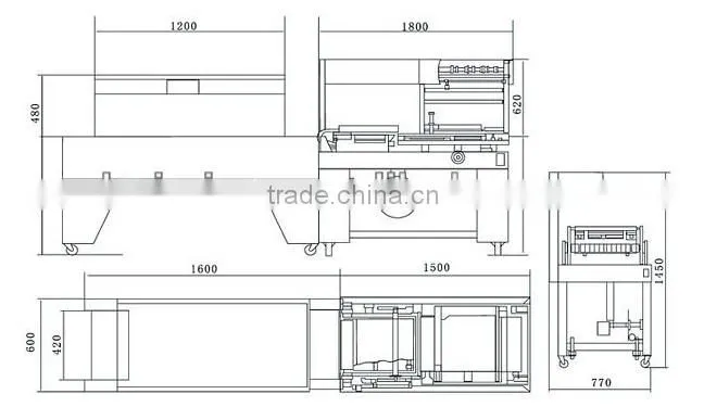 Automatic Shrinking sleeving machine