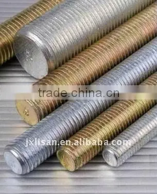 yellow zinc plated threaded rod
