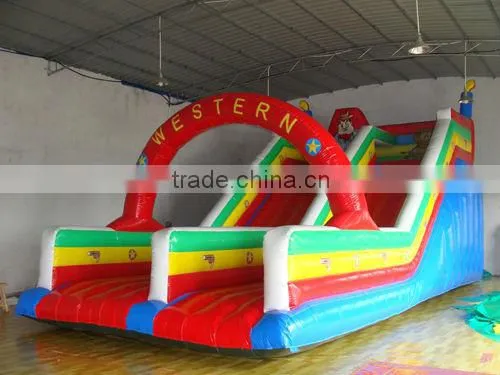 commercial cartoon inflatable slide