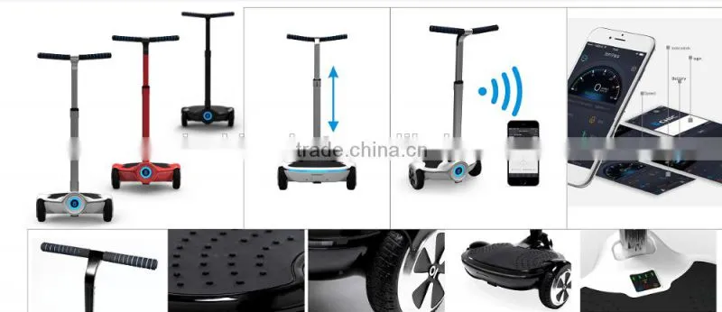 2016 New Type IO Chic Fairy 6.7 inch Dynamic Balancing Electric Scooter Hoverboard With Led Lights