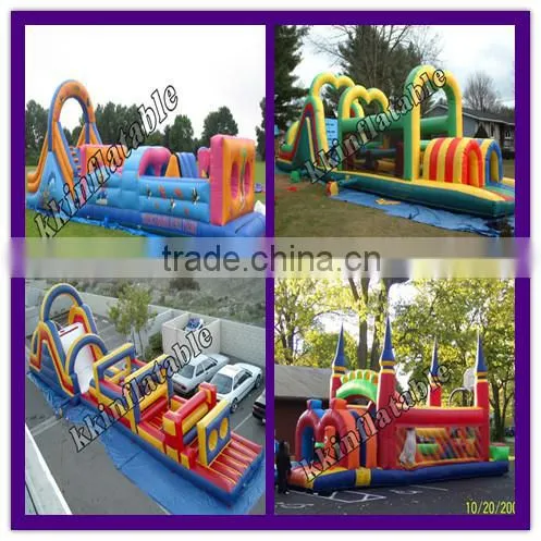 Inflatable Obstacle Castle, Fantastic Fun Filled Inflatable slide obstacle for school