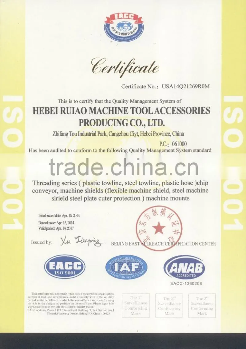 RUIAO oil resistence TPU accordion bellows cover supplier in china