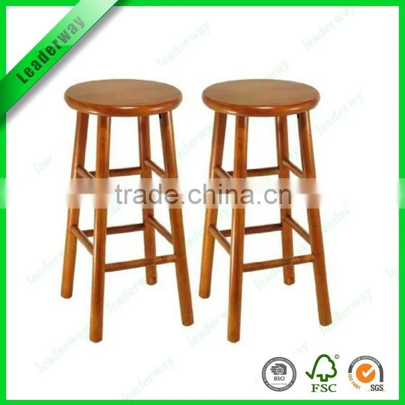 Wholesale modern cheap used rubber wood rotating bar stool