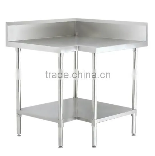 Stainless Steel Commerical Corner Work Table GR-402