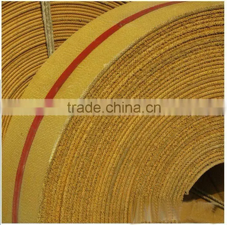 Rubber flat transmission belts