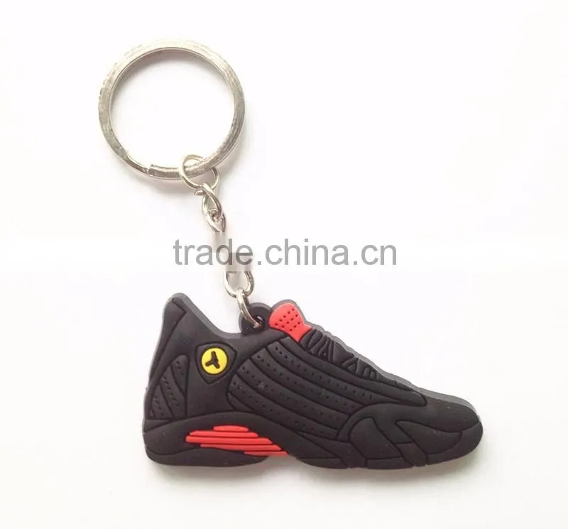Wholesale Promotion Gift Soft Rubber Metal Custom Key chain