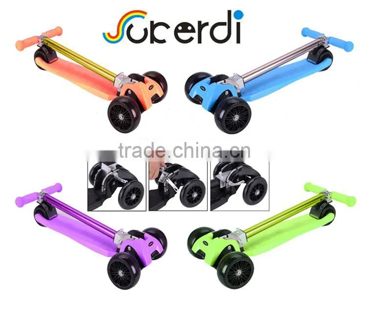 New year gift 3 big PU wheel foldable CE EN71maxi micro wholesale kids kick scooter fairing