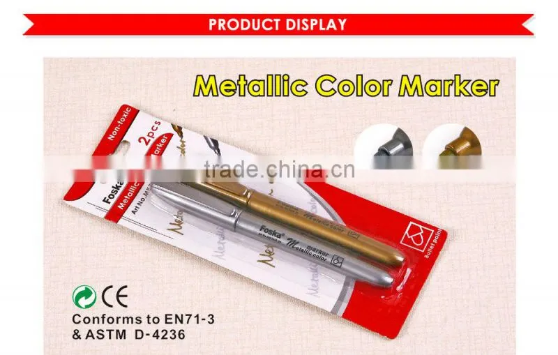 Good quality gold/silver marker pen