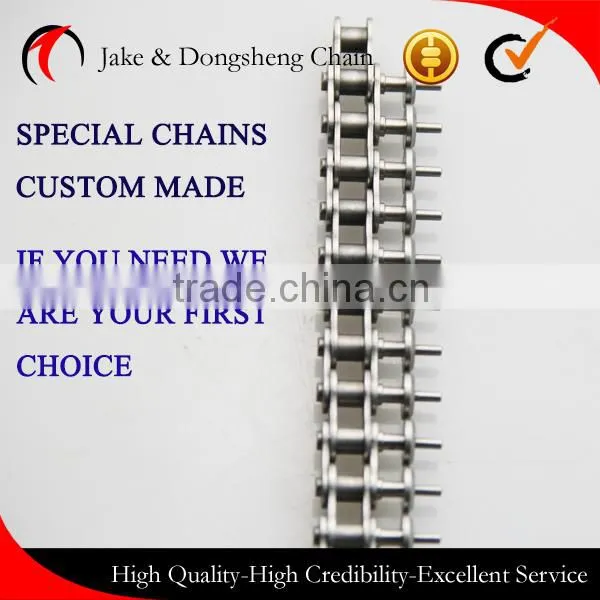 special nonstandard short pitch roller chains 06C-1short pitch conveyor chain with extended pins manufacturer