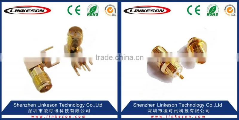 RF connector sma female for pcb mount
