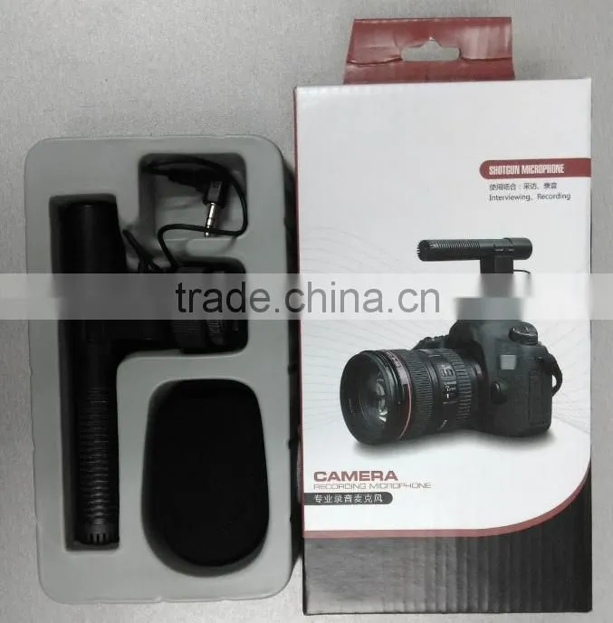 Manufacturer DSLR camera microphone , professional outdoor recording microphone for digital camera