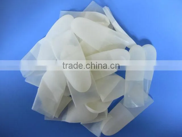 cut type anti-static transparent latex finger cots