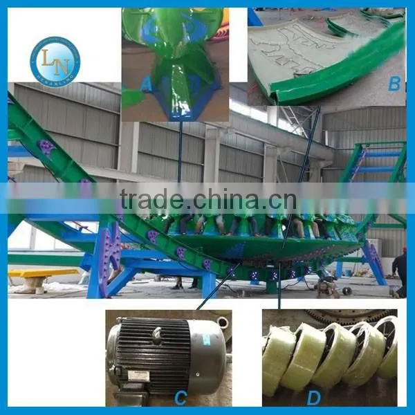 Outdoor amusement park equipment for adults! LINO amusement park sliding rides flying ufo rides for sale