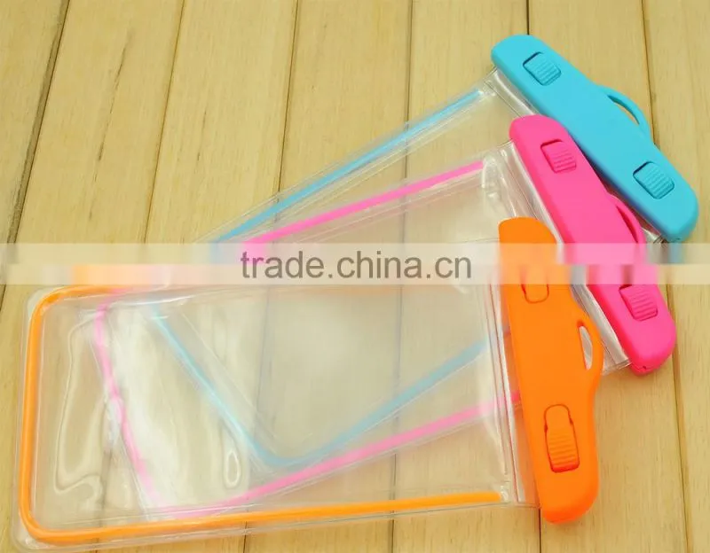 New design colorful 4"-6" mobile phone used PVC waterproof bag