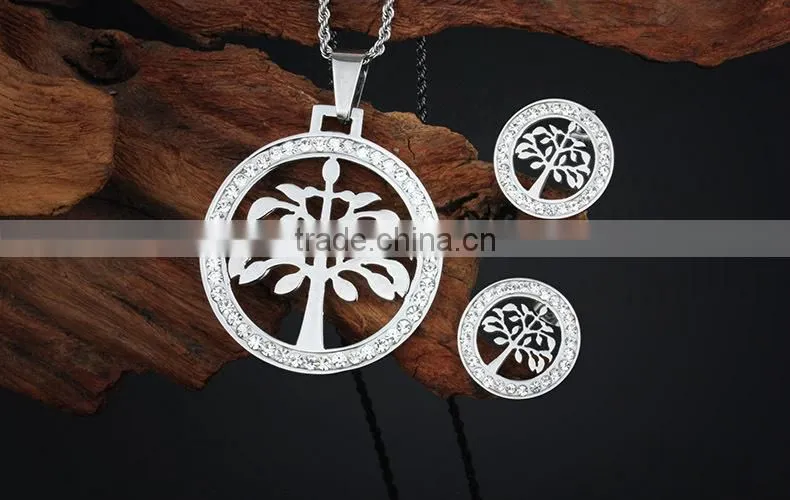 stainless steel sweden jewelry set in latest design for shop
