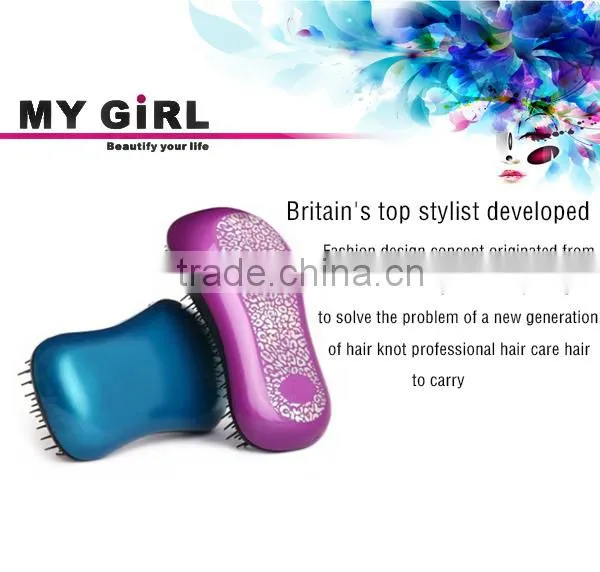 MY GIRL Original No Tangle Styler Comb Detangler NO MORE TANGLE Hair Brush