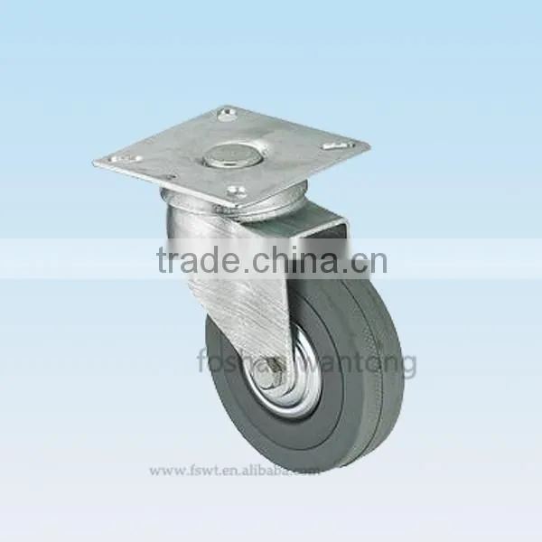 Medium Duty Furniture Wheel All Size Threaded Stem Rubber Caster Wheel