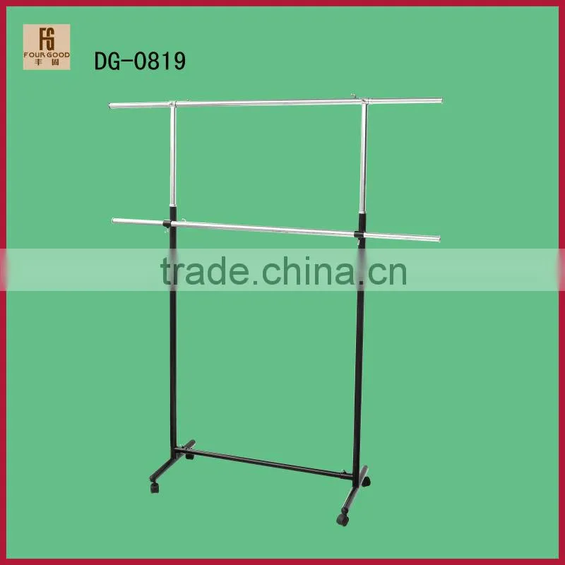 display garment hanging rails