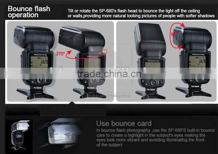 Full function camera speedlite flash SP-680 for nikon digital camera as sb800